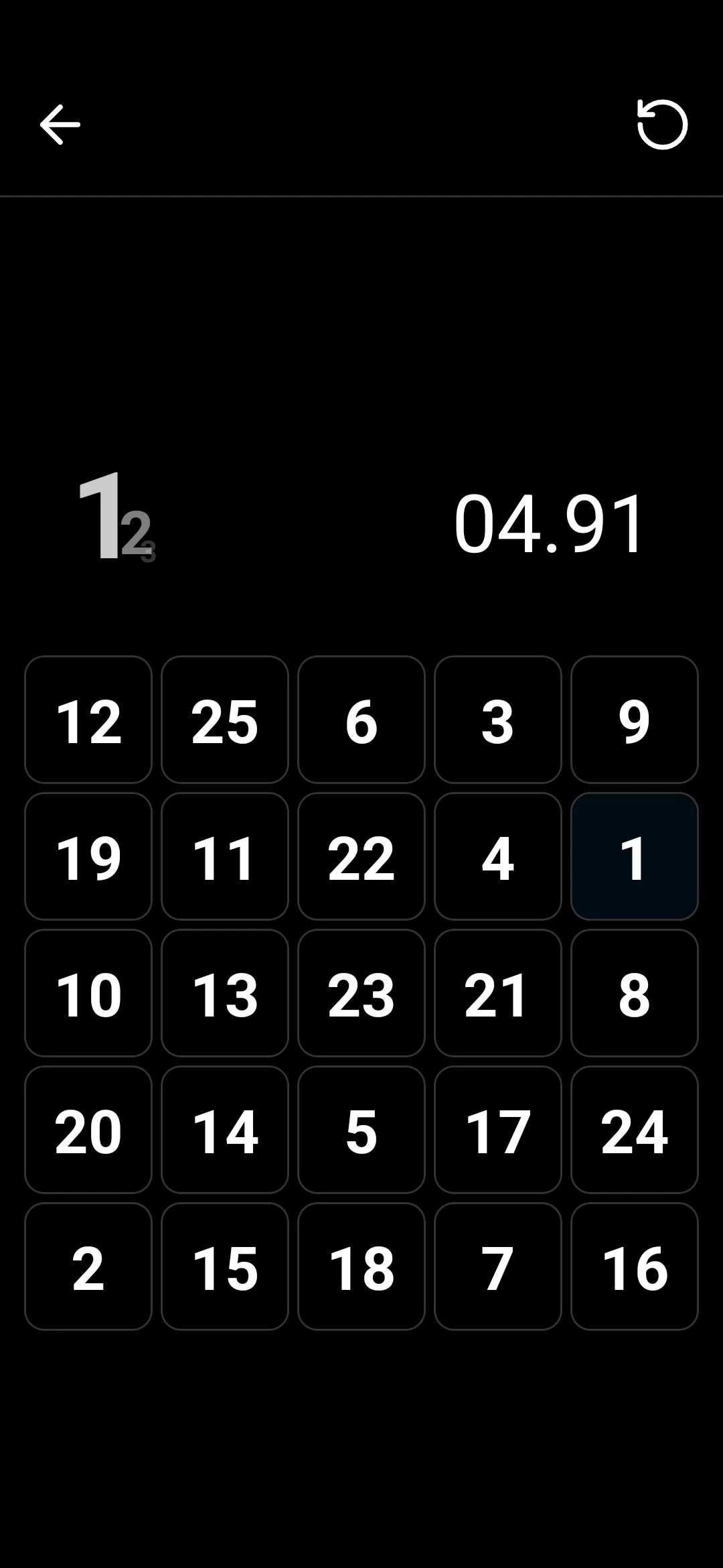 1to50 screenshot